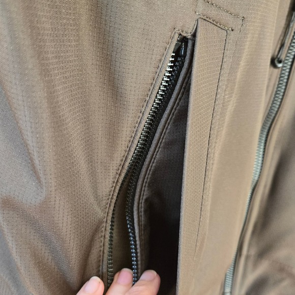 Calvin Klein Mens Classic Zip-Front Ripstop Bomber Jacket Tech XL Dark Tan - Picture 6 of 15